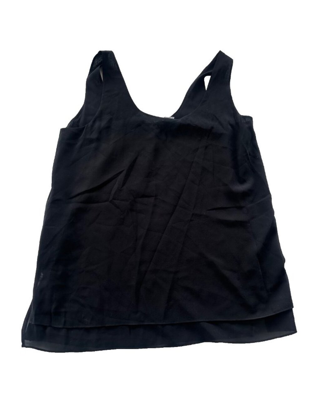 Vince Women's XS Black Silk Tank Layer Casual Lux - Picture 2 of 5